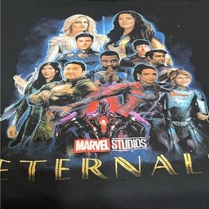 Marvel Eternals Black Cotton Tee XL Like New